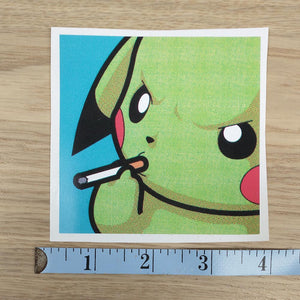 Pikachu Smoking Sticker