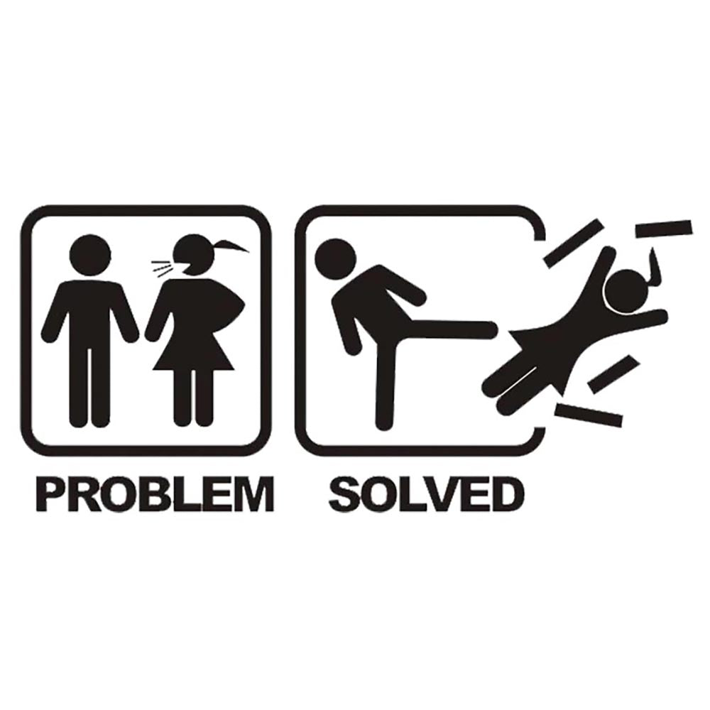 Problem Solved Sticker