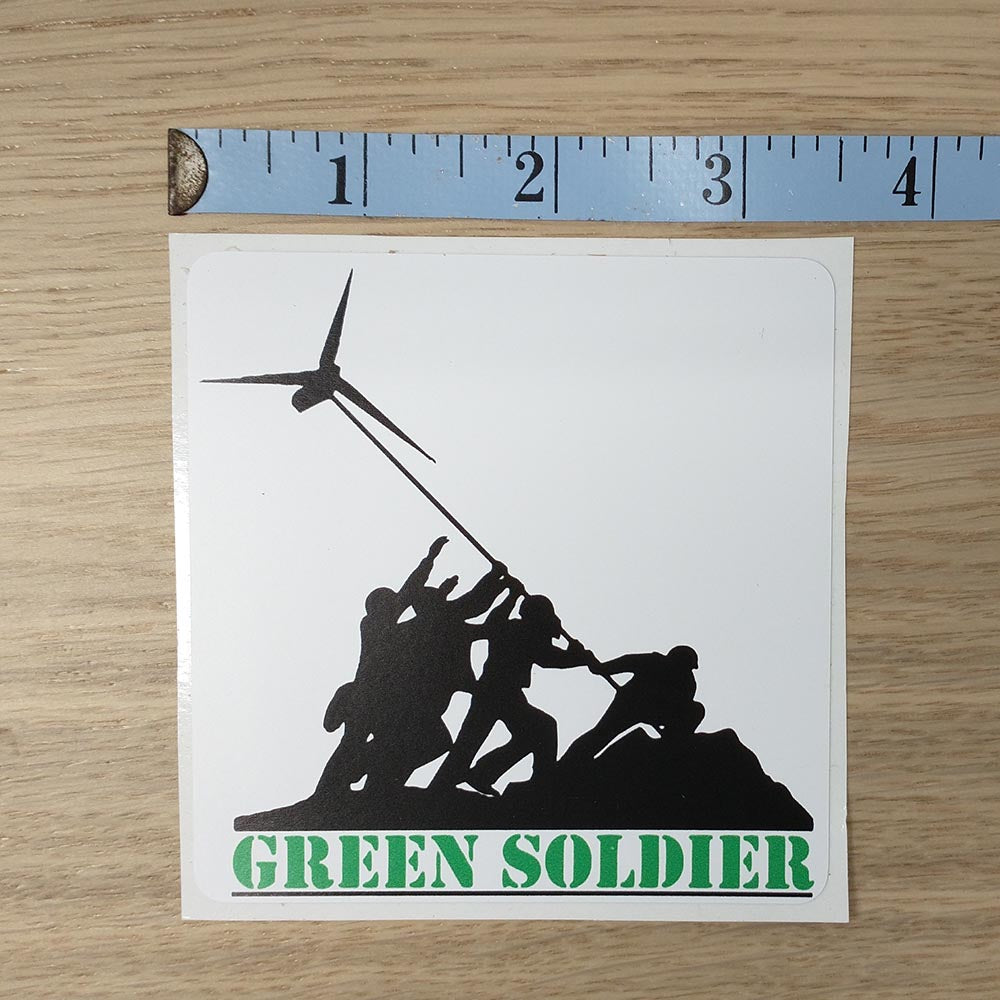 Green Soldier Sticker