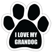 Load image into Gallery viewer, I Love My Grandog Paw Sticker
