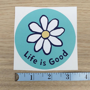 Life is Good Daisy Flower Sticker
