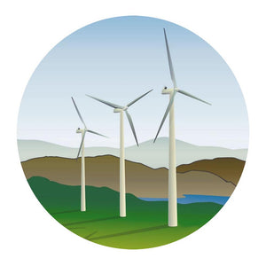 Wind Turbine Sticker