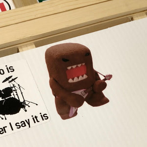 Domo Rocking a Flying-V Sticker