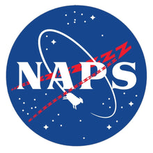 Load image into Gallery viewer, Naps NASA Parody Sticker
