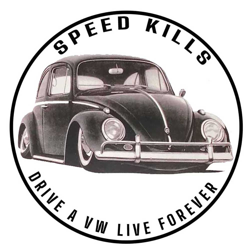 Speed Kills VW sticker