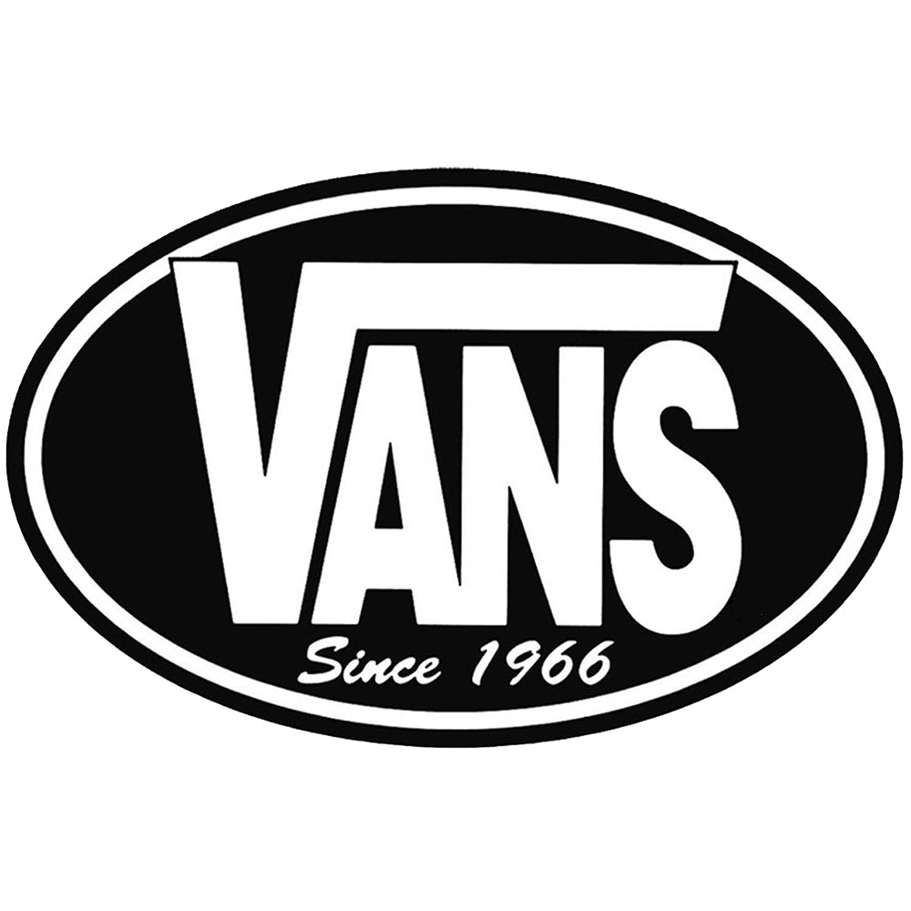 Black Oval Vans Sticker