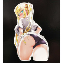 Load image into Gallery viewer, Blonde Waifu Anime GIrl Sticker
