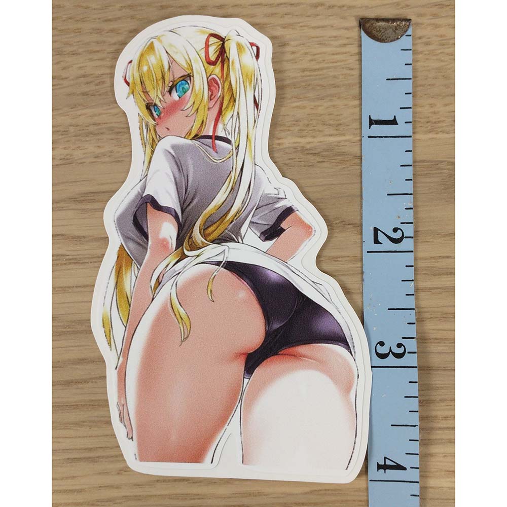 Blonde Waifu Anime GIrl Sticker – Buy Stickers Here