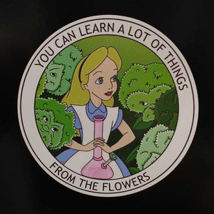 Alice Learn from the Flowers Sticker
