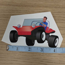 Load image into Gallery viewer, Red Manx Buggy Jump Sticker
