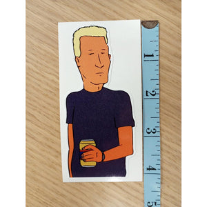 King of the Hill Jeff Boomhauer Sticker