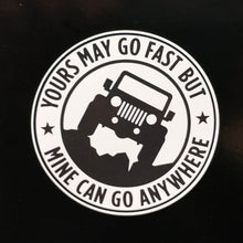 Load image into Gallery viewer, Jeep Can Go Anywhere Sticker
