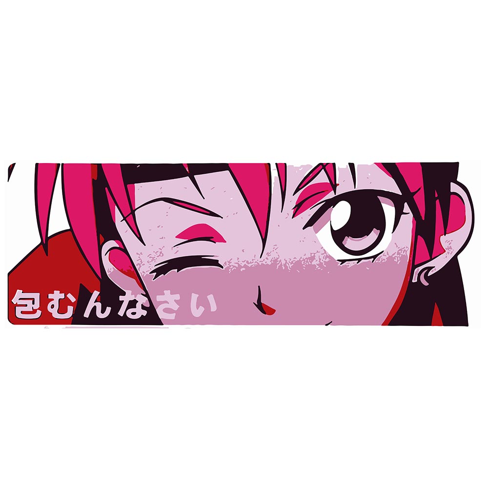 Anime Slap Wink Sticker
