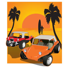 Load image into Gallery viewer, Manx Dune Buggy Surfer Sticker
