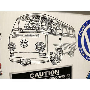 VW Bay Window Adventure Sticker