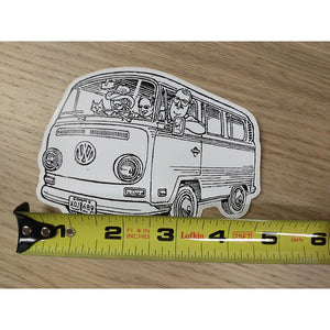 VW Bay Window Adventure Sticker