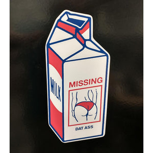 Missing Milk Carton Sticker