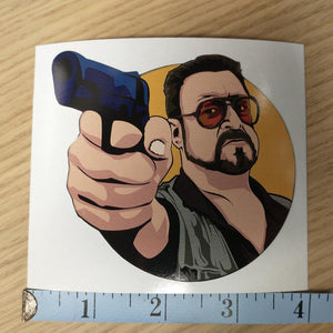 Walter Sobchak Pistol Color Sticker