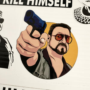 Walter Sobchak Pistol Color Sticker