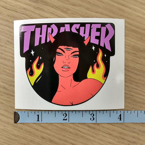 Thrasher Demon Third Eye Sticker